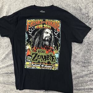 Rob Zombie Original 2023 Freaks on Parade Concert Tour 2XL T Shirt NEW!